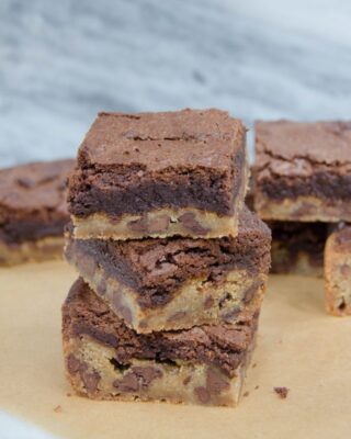 Brownie and Blondie Layer Bars