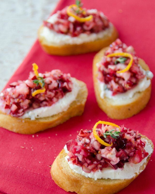 Cranberry Orange Crostini
