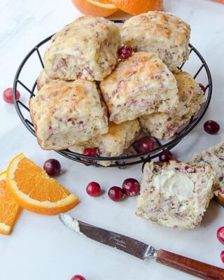 Cranberry Orange Buttermilk Biscuits