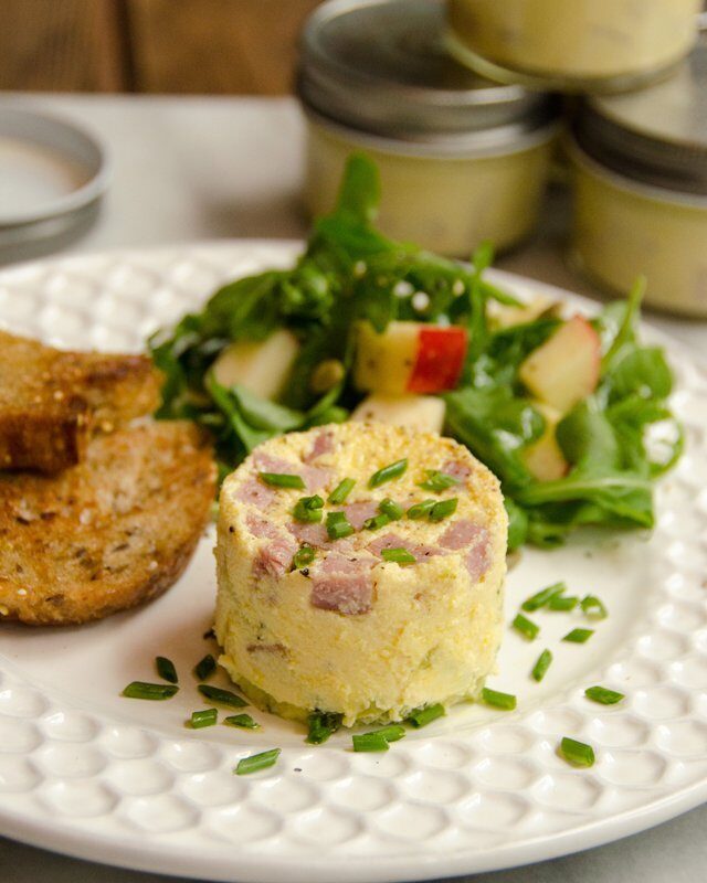 Instant Egg Bites with Broccoli and Ham