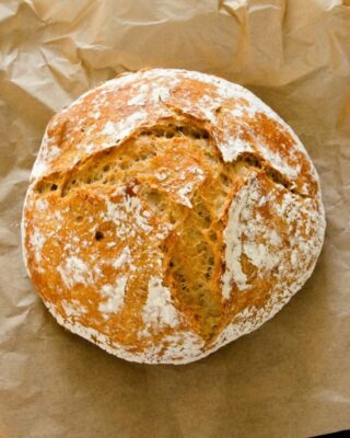 Whole Wheat No Knead Bread