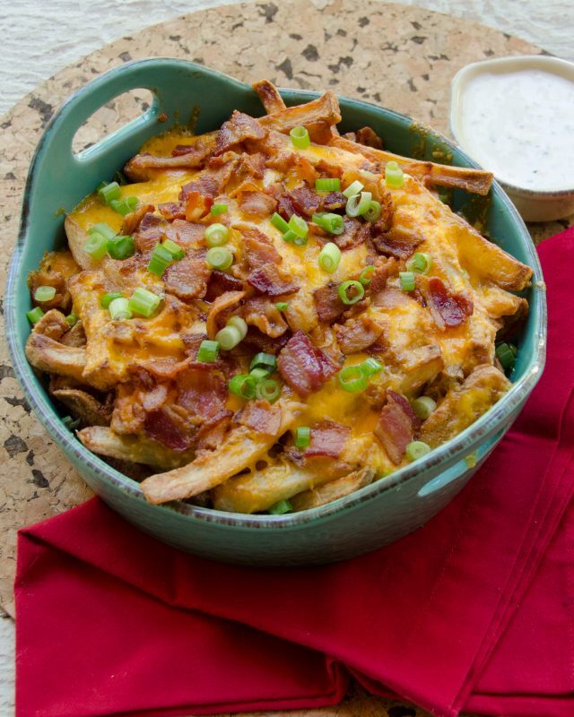 Super Duper Cheesy Bacon Fries