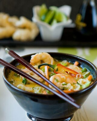Asian Shrimp Noodle Soup