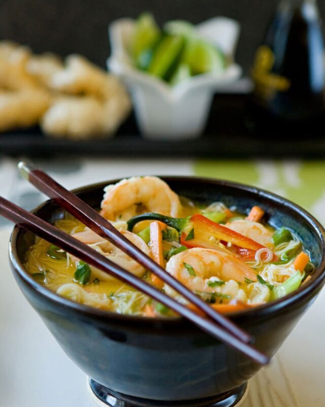 Asian Shrimp Noodle Soup