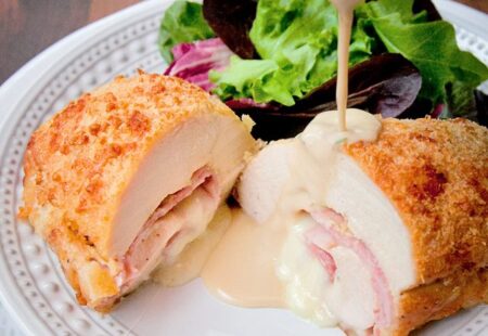 Parmesan Crusted Chicken Cordon Bleu