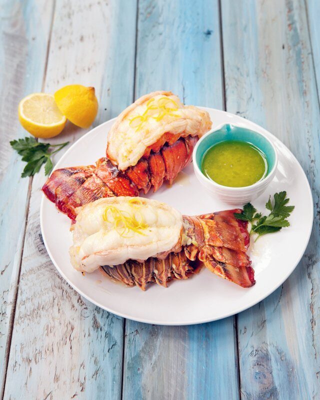 Lobster Tails with Lemon Garlic Butter