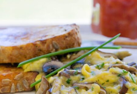 Scrambled Eggs with Mushrooms and Herbs