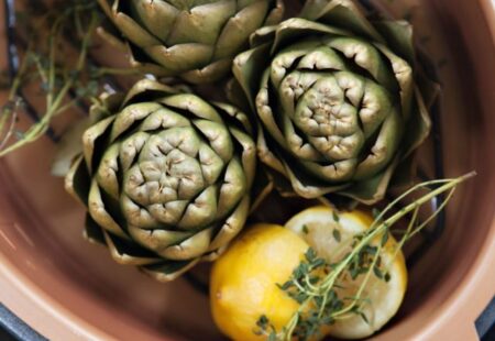Pressure Steamed Artichokes with Lemon Aïoli