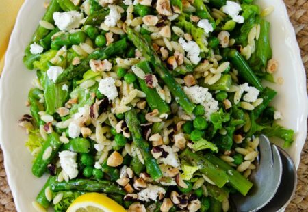 Spring Green Salad with Lemon-Shallot Vinaigrette