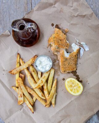 Sheet Pan Fish and Chips