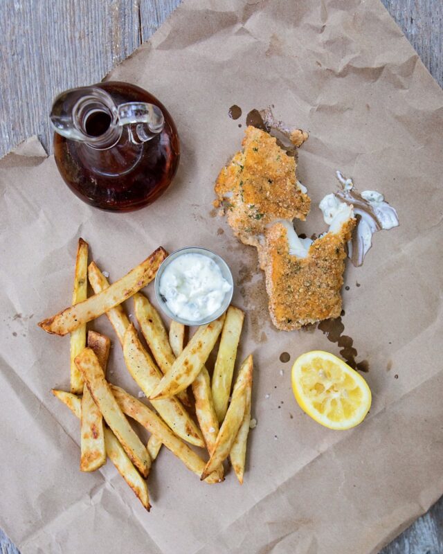 Sheet Pan Fish and Chips