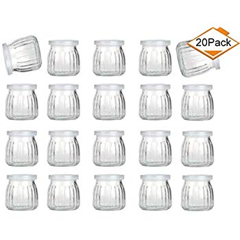 4-ounce Glass Yogurt Jars with Lids