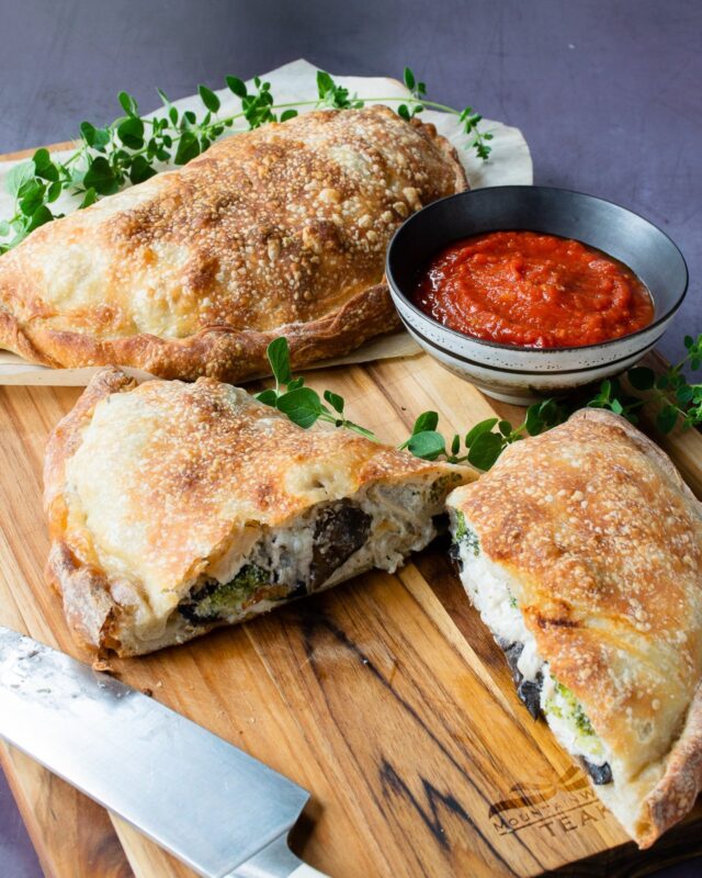 Turkey Mushroom Broccoli Calzone