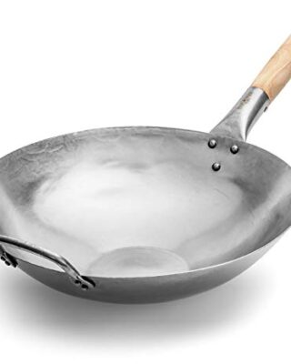 Flat Bottomed Carbon Steel Wok