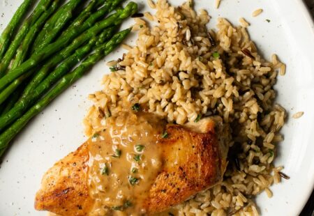 Pan Seared Chicken Breasts with Sherry Thyme Pan Sauce
