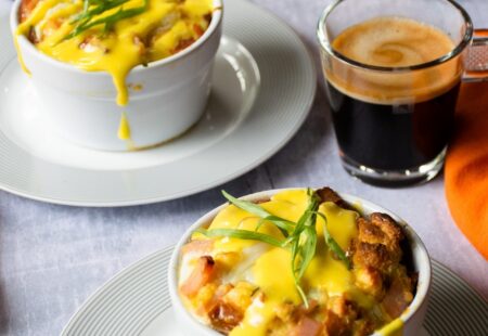 Eggs Benedict Bread Puddings