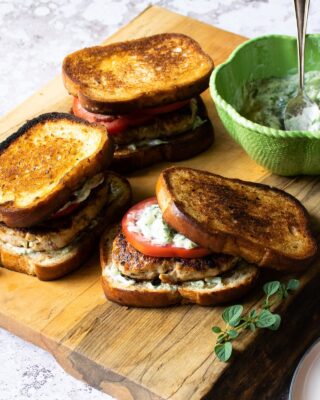 Greek Turkey Burgers with Tzatziki Sauce