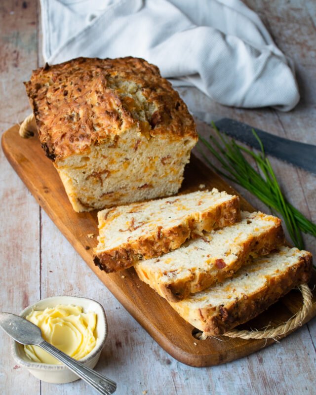 Bacon Cheddar Buttermilk Biscuit Bread