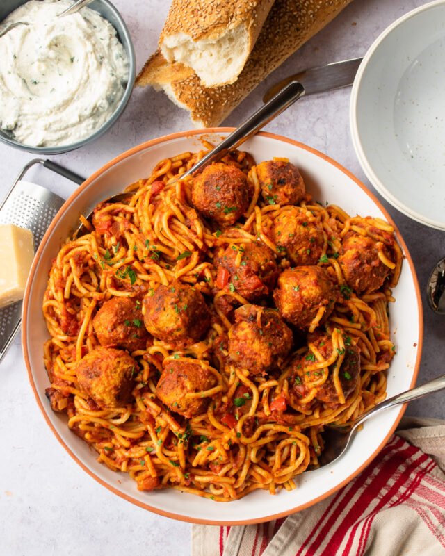 Pressure Cooker Spaghetti and Meatballs