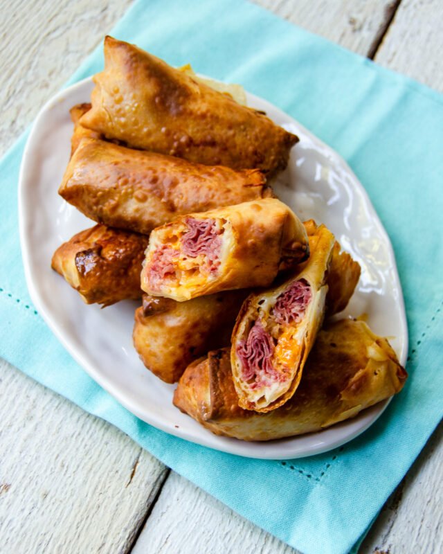 Reuben Egg Rolls