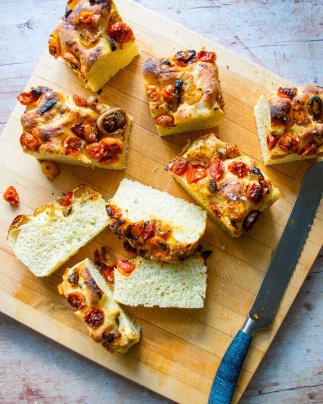 Roasted Cherry Tomato Focaccia