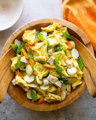 Sesame Chicken Tortellini Salad