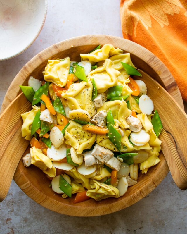 Sesame Chicken Tortellini Salad