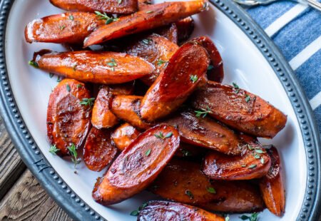 Balsamic Glazed Roasted Carrots