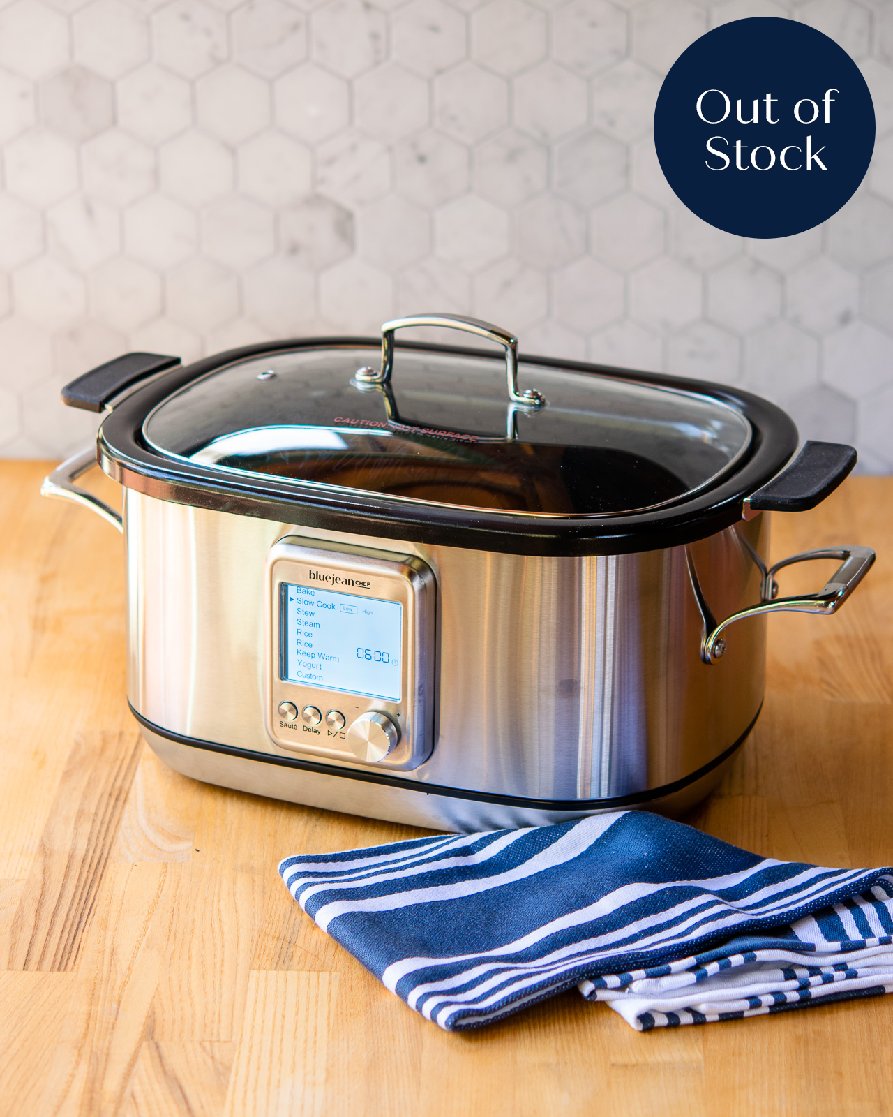 Blue Jean Chef® 6.5-qt Digital Multi-Function Slow Cooker