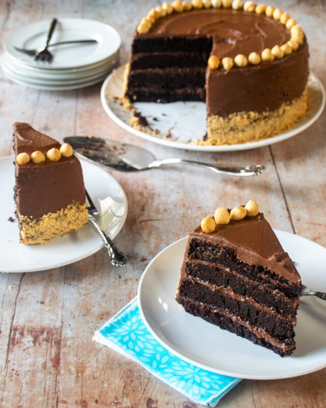 Chocolate Nutella® 4-Layer Cake