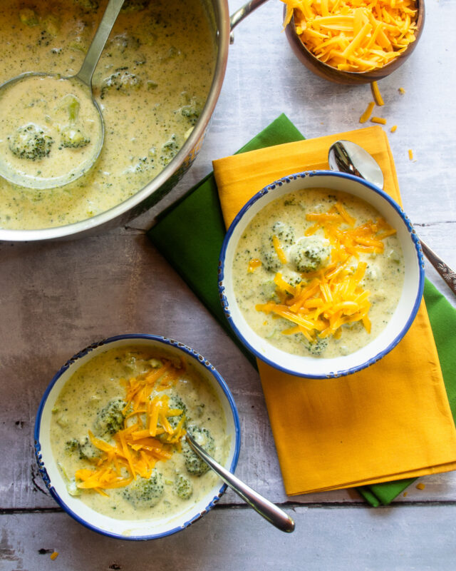 Chunky Broccoli Cheddar Soup
