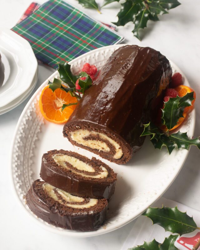 Chocolate Mocha Swiss Roll